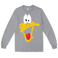 Heather Grey daffy duck Long Sleeve Tee - artisFamous