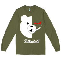 Army Green dangan ronpa  monokuma Long Sleeve Tee - artisFamous