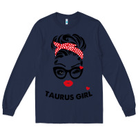 Navy taurus girl Long Sleeve Tee - artisFamous