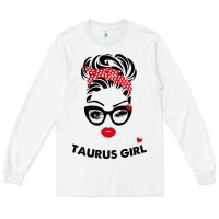 White taurus girl Long Sleeve Tee - artisFamous