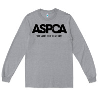 Heather Grey aspca we are their voice Long Sleeve Tee - artisFamous