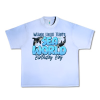 Grape Ice Whale Hello There Sea World Birthday Boy Urban Heavy Tee - CowhideDigitalArt