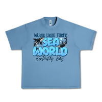 Pebble Blue Whale Hello There Sea World Birthday Boy Urban Heavy Tee - CowhideDigitalArt