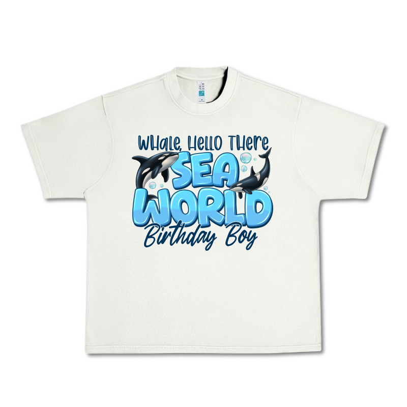 Whale Hello There Sea World Birthday Boy Urban Heavy Tee by CowhideDigitalArt | Teevron