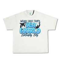 Pistachio Whale Hello There Sea World Birthday Boy Urban Heavy Tee - CowhideDigitalArt