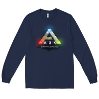 Navy ARK SURVIVAL EVOLVED GAME PLAY Long Sleeve Tee - artisFamous