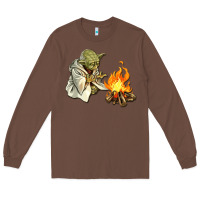 Chestnut Yoda is warming up Long Sleeve Tee - artisFamous
