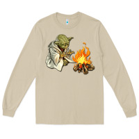 Mushroom Yoda is warming up Long Sleeve Tee - artisFamous