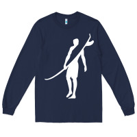 Navy Surf Long Sleeve Tee - artisFamous