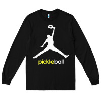 Black funny pickleball Long Sleeve Tee - artisFamous