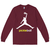 Burgundy funny pickleball Long Sleeve Tee - artisFamous