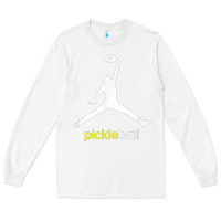 White funny pickleball Long Sleeve Tee - artisFamous