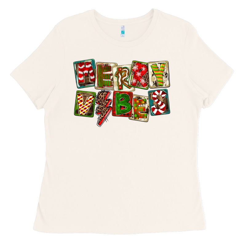 Merry Vibes Ladies Tee by FaDigitalArtStudio | Teevron