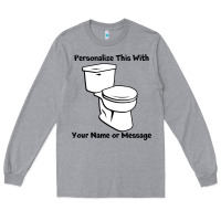 Heather Grey toilet Long Sleeve Tee - artisFamous