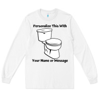 White toilet Long Sleeve Tee - artisFamous