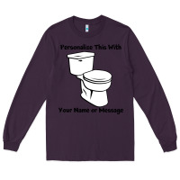 Plum toilet Long Sleeve Tee - artisFamous