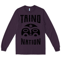 Plum Taino Nation Gift Puerto Rico Long Sleeve Tee - artisFamous