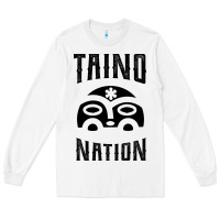 White Taino Nation Gift Puerto Rico Long Sleeve Tee - artisFamous
