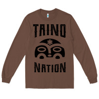 Chestnut Taino Nation Gift Puerto Rico Long Sleeve Tee - artisFamous