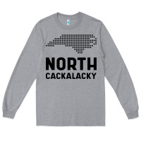 Heather Grey North Carolina State North Cackalacky Long Sleeve Tee - artisFamous
