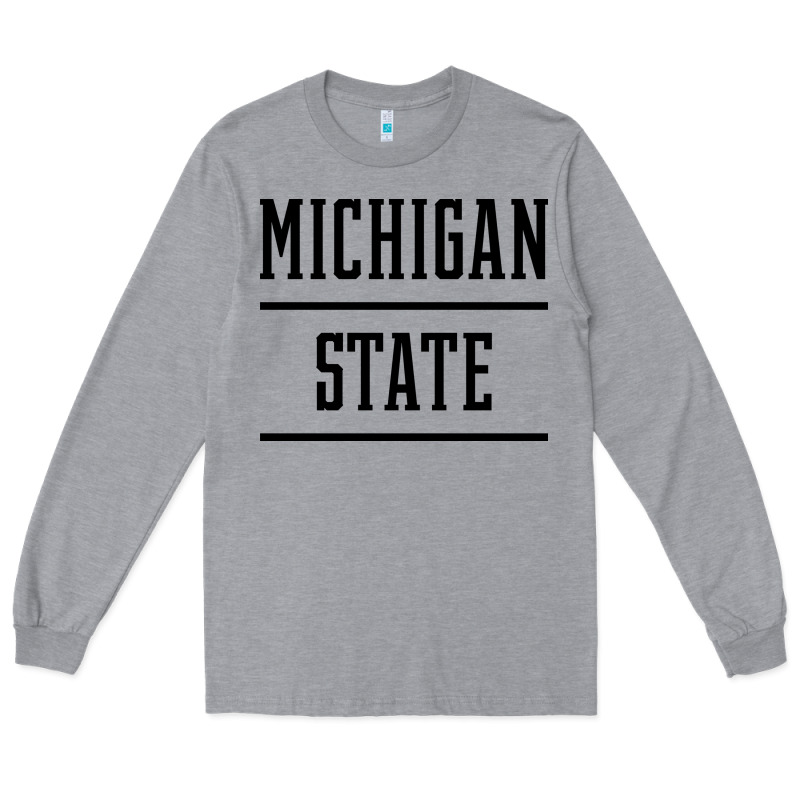 Michigan Mi State Vintage Athletic Style Long Sleeve Tee by artisFamous | Teevron