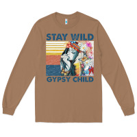 Toasted Coconut stay wild gypsy child letter rainbow Long Sleeve Tee - artisFamous