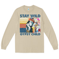 Mushroom stay wild gypsy child letter rainbow Long Sleeve Tee - artisFamous