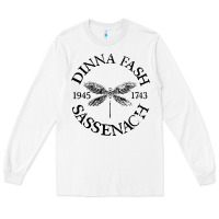 White dinna fash sassenach Long Sleeve Tee - artisFamous
