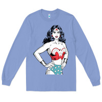 Colony Blue wonder woman Long Sleeve Tee - artisFamous