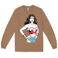 Toasted Coconut wonder woman Long Sleeve Tee - artisFamous