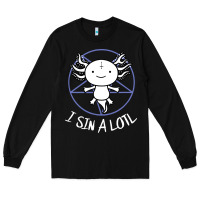 Black i sin a lotl hail satan pentagram Long Sleeve Tee - artisFamous