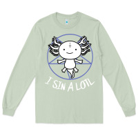 Matcha i sin a lotl hail satan pentagram Long Sleeve Tee - artisFamous