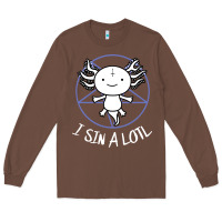 Chestnut i sin a lotl hail satan pentagram Long Sleeve Tee - artisFamous