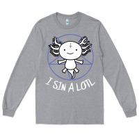Heather Grey i sin a lotl hail satan pentagram Long Sleeve Tee - artisFamous