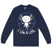 Navy i sin a lotl hail satan pentagram Long Sleeve Tee - artisFamous