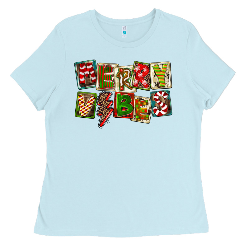 Merry Vibes Ladies Tee by FaDigitalArtStudio | Teevron