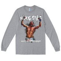 Heather Grey NATE DIAZ Long Sleeve Tee - artisFamous