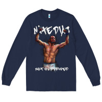 Navy NATE DIAZ Long Sleeve Tee - artisFamous