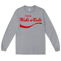 Heather Grey enjoy woke a cola Long Sleeve Tee - artisFamous
