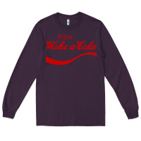 Plum enjoy woke a cola Long Sleeve Tee - artisFamous
