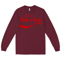 Burgundy enjoy woke a cola Long Sleeve Tee - artisFamous