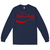 Navy enjoy woke a cola Long Sleeve Tee - artisFamous