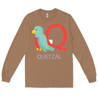 Toasted Coconut Cute Quetzal Kid's Long Sleeve Tee - artisFamous