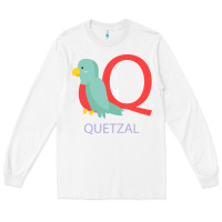White Cute Quetzal Kid's Long Sleeve Tee - artisFamous