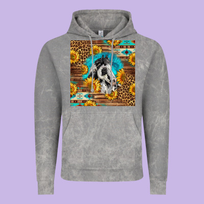 Western Paint Horse Vintage Hoodie Designed By Lillyallendesigns