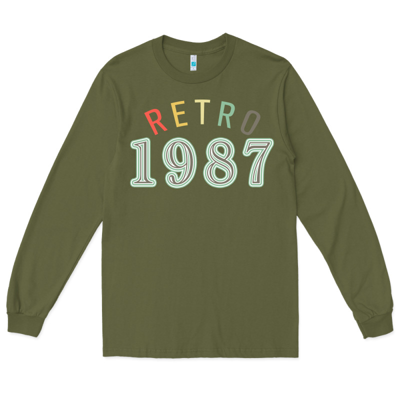 Retro 1987 Long Sleeve Tee by artisFamous | Teevron