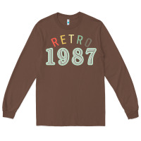 Chestnut Retro 1987 Long Sleeve Tee - artisFamous