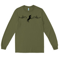 Army Green unicorn Long Sleeve Tee - artisFamous