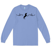 Colony Blue unicorn Long Sleeve Tee - artisFamous