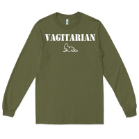 Army Green vagitarian Long Sleeve Tee - artisFamous